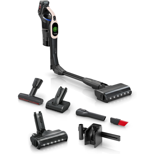 Akkusauger, Cordless Vacuum Cleaner, MicroClean Technology, TFT Display, Dust Compression, HEPA Filter System, Kink Tube, 4.0 Ah Battery