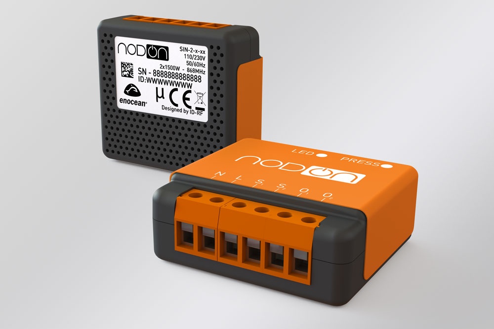Nodon EnOcean Smart Home Unterputz Rollladen Modul 150 Watt batterielos drahtlos 