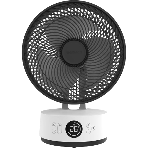 Tischventilator mit 12 Geschwindigkeitsstufen, Ein/Aus-Timer, smartem ECO-Modus, Nachtmodus