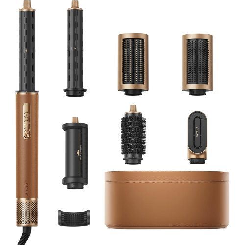 7in1 Haarstyler mit Lockenwickler, Rundbürste, glättenden Bürsten, FlyAway-Aufsatz, Tasche und Kaltluft