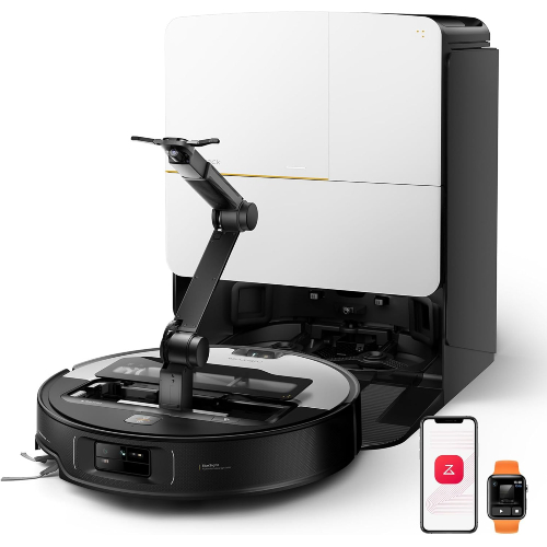 Saugroboter mit Wischfunktion, OmniGrip Arm, KI-gestützt, 22.000 Pa Saugkraft, 7.98 cm Ultra Slim, FlexiArm Riser, AdaptiLift Chassis