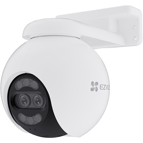 4K Dual-Lens Outdoor Überwachungskamera, Nachtfarbsicht, KI-Erkennung, Alarm, Gegensprechanlage