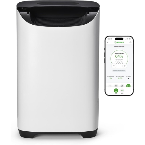 Adsorptionstrockner mit App, 24h-Timer, Kindersicherung, Intelligentem Stromsparmodus, 8L/Tag