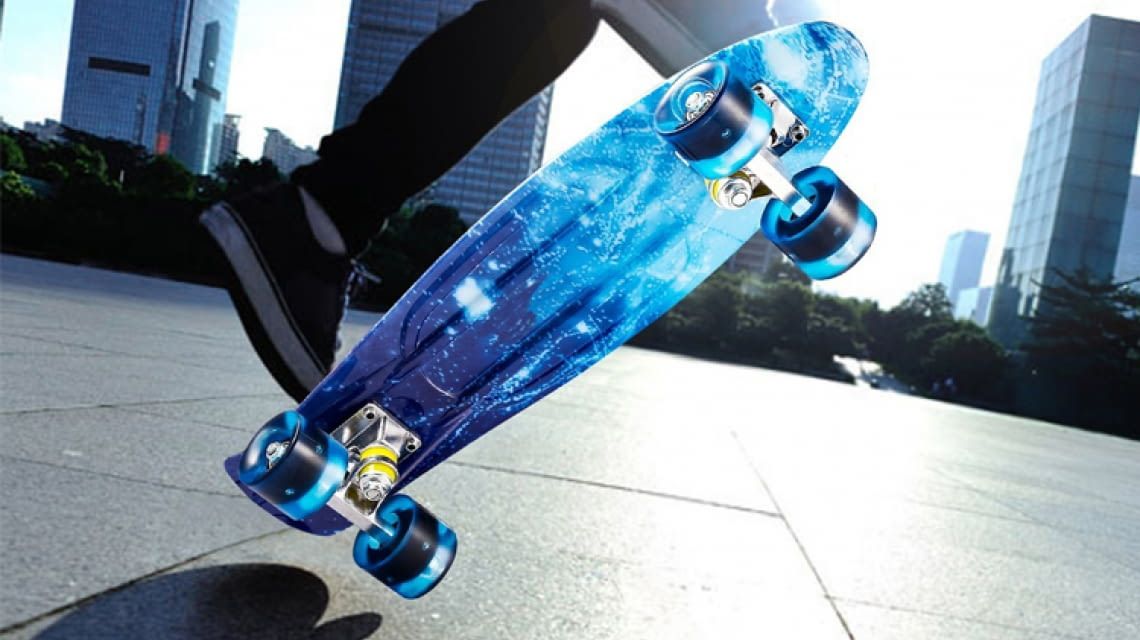 Elektro Skateboard 20km/h E-board Elektrisches Longboard mit Funkfernbedienung 