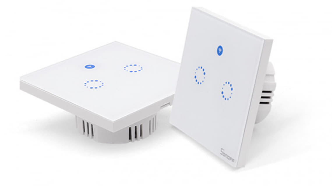 Alexa Sonoff MINI  Einbaumodul 230V WiFi Handy Lichtschalter bleibt erhalten