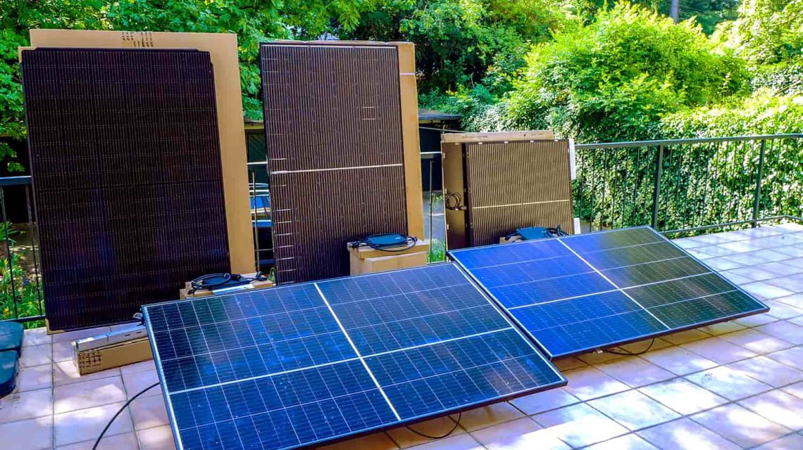 Mini-Solaranlage für den Garten 