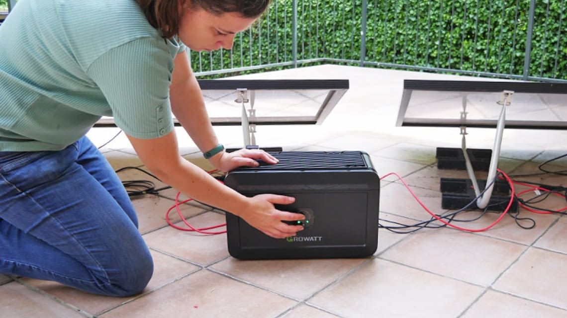Growatt Balkonkraftwerk Speicher NOAH 2000 im Test