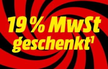 Bei MediaMarkt gibt es die Mehrwertsteuer geschenkt