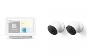 Google Nest Hub + 2er-Pack Google Nest Cam