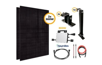 Balkonkraftwerk 1000W/800W Glas-Glas bifazial