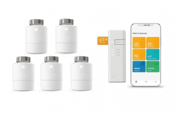 tado° smartes Heizkörper-Thermostat Starter Kit V3+ mit 5 Thermostaten & Bridge