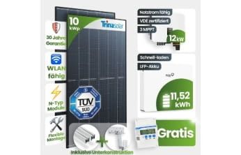 Tepto PV-Komplettset 10kWp + Speicher