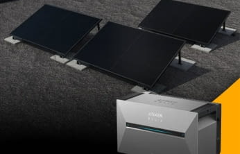 Balkonkraftwerk 1500W mit Speicher Anker SOLIX 3 Pro &ndash; Komplettset Flachdach/Boden