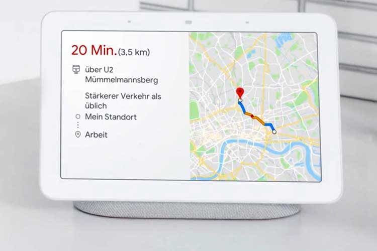 Google Nest Hub erleichtert den Alltag und gibt aktuelle Informationen zum Arbeitsweg