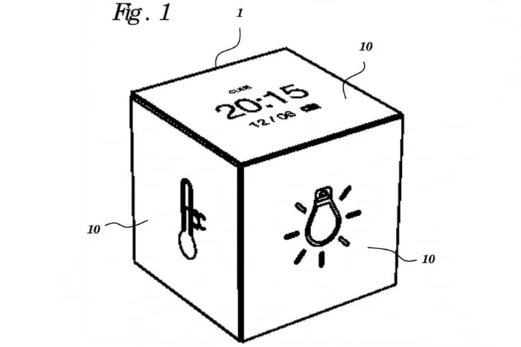 Google Patent einer würfelähnlichen Fernbedienung zur Steuerung des Smart Home