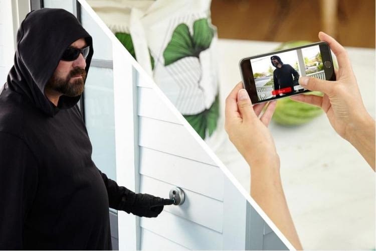  Die Skybell Doorbell WLAN Türklingel mit Kamera überträgt Videos aufs Smartphone