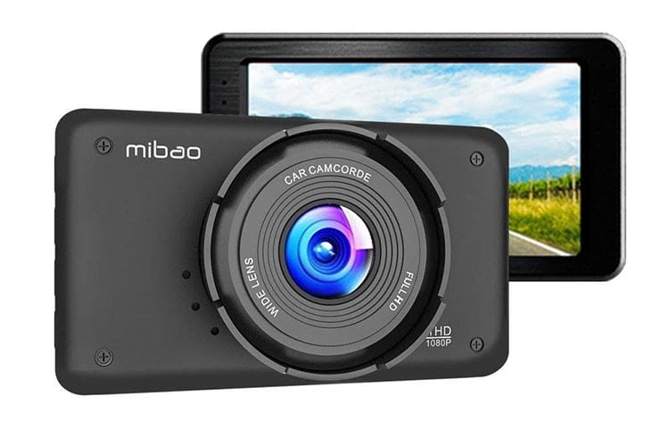 Die Mibao Dashcam Full HD 1080P verfügt über ein großzügiges 3-Zoll-Display