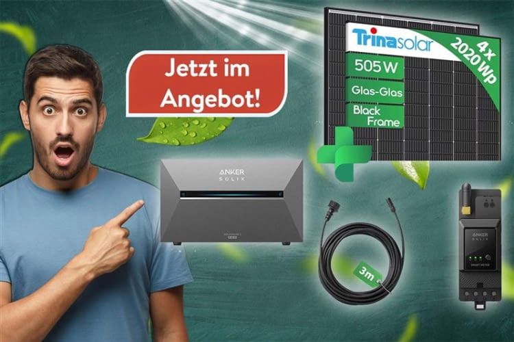 Bei AC TEC gibt es drei hammerstarke Balkonkraftwerke mit der Anker Solix 3 Solarbank zum ganz kleinen Preis