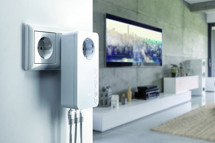 Auf der IFA 2017 präsentiert devolo auch die Powerline dLAN 1200 Triple-Steckdose