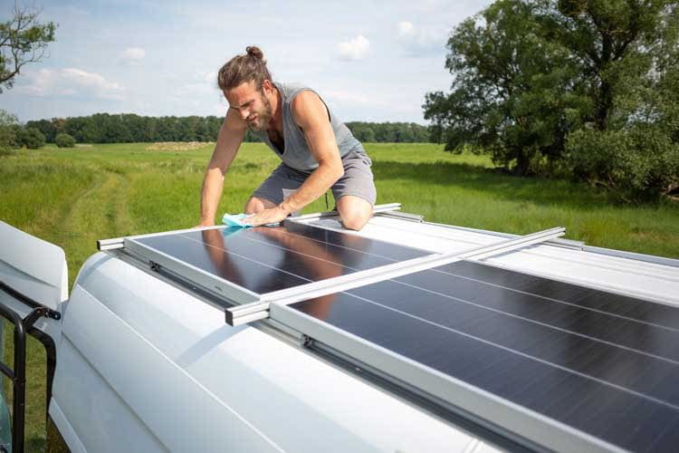 Solaranlage 100W Solar Wechselrichter Laderegler Solarmodul