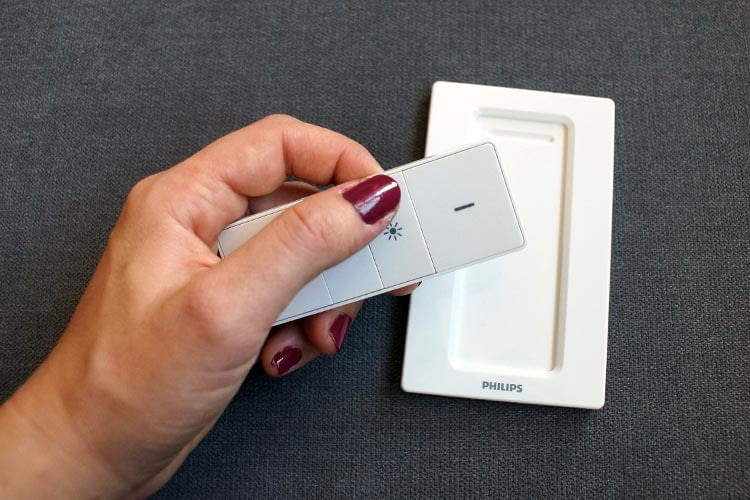 Mit HomeKit Schaltern lässt sich z. B. das Licht flexibel dimmen