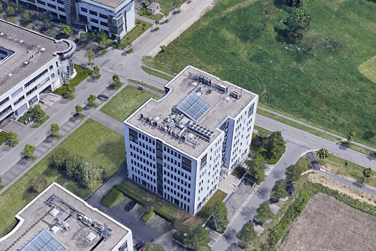 Screenshot von Google Earth - home&smart HQ in Karlsruhe