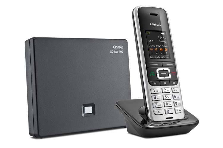 Gigaset S850A GO ist ein DECT-Telefon, dass sowohl an der TAE-Buchse wie auch am Internet-Router Anschluss findet