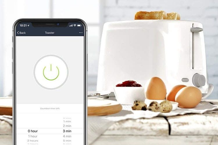Die Timer-Funktion der WLAN-Steckdose TECKIN macht alte Toaster smarter