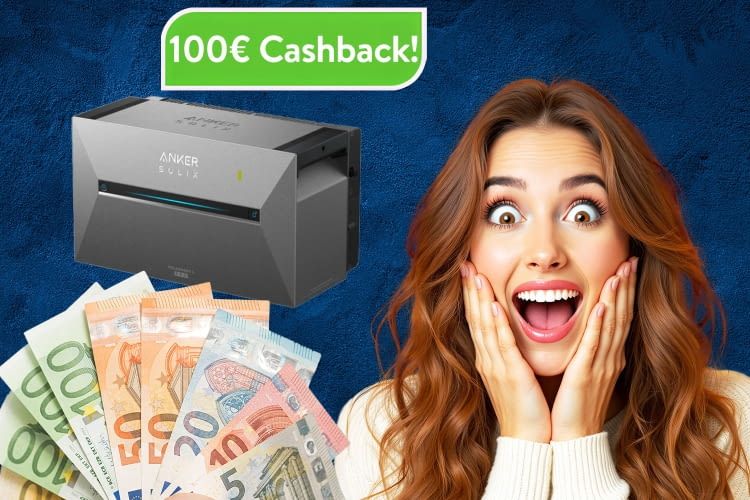 Dank 100 Euro Cashback gibt es den Anker SOLIX 3 Speicher so günstig wie nie!