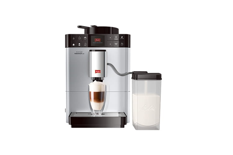 Der Melitta Caffeo Varianza CSP F570-101 Kaffeevollautomat ist in silber oder schwarz erhältlich