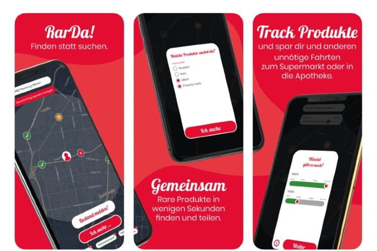 RarDa! hilft bei der Suche nach Produkten des täglichen Bedarfs