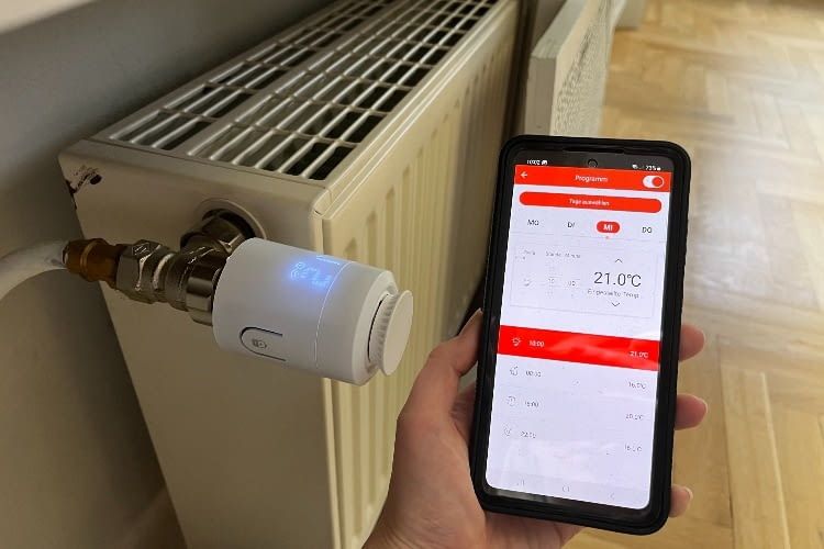 Das Hama Heizkörperthermostat mit der passenden App