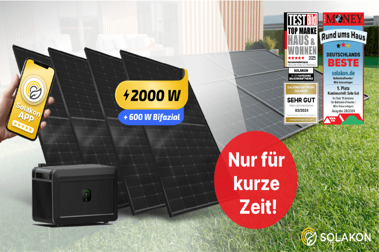 Unser Leser sparen jetzt exklusiv auf die besten Balkonkraftwerke