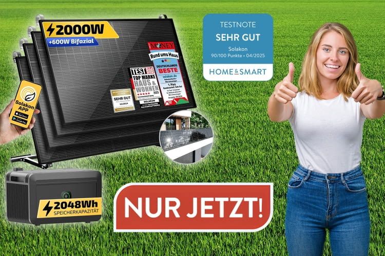 Unser Leser sparen jetzt exklusiv auf die besten Balkonkraftwerke