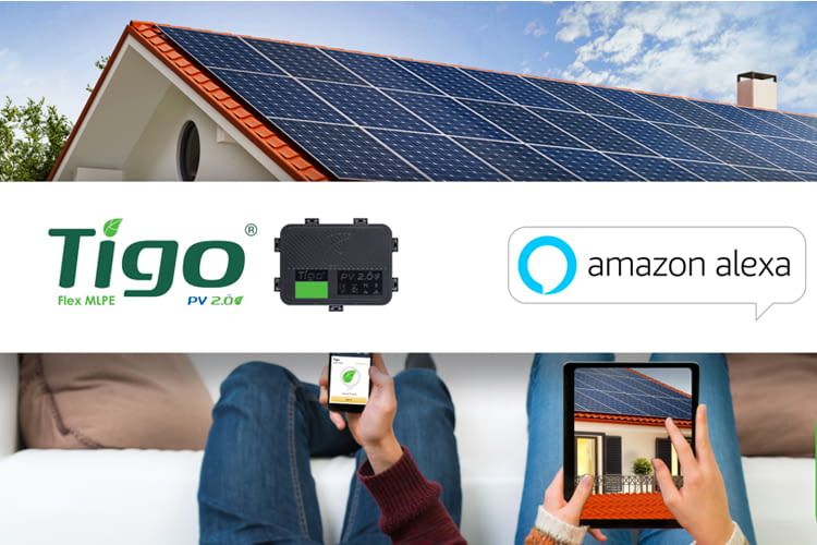 Nutzer einer Tigo Energy PV-Lösung können Leistungsdaten mit dem Alexa Skill Tigo abrufen