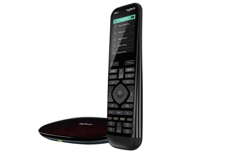 Abbildung einer Logitech Harmony inklusive Hub