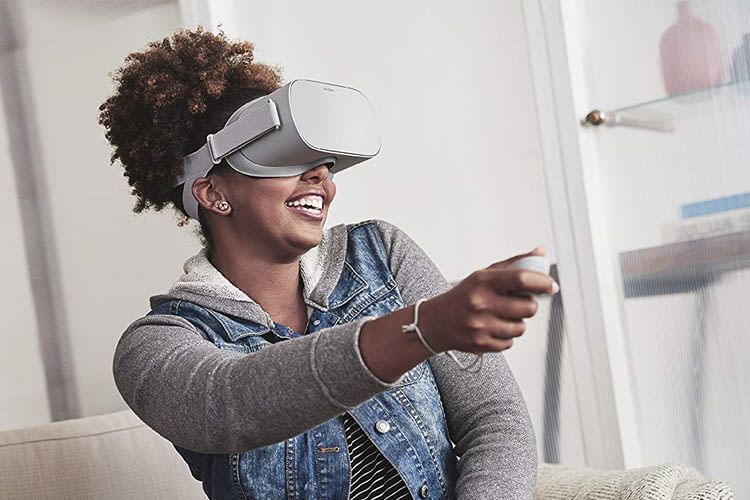 Oculus GO ist wahlweise mit 32 oder 64 Gigabyte Speicherplatz für Spiele, Fotos und Videos erhältlich