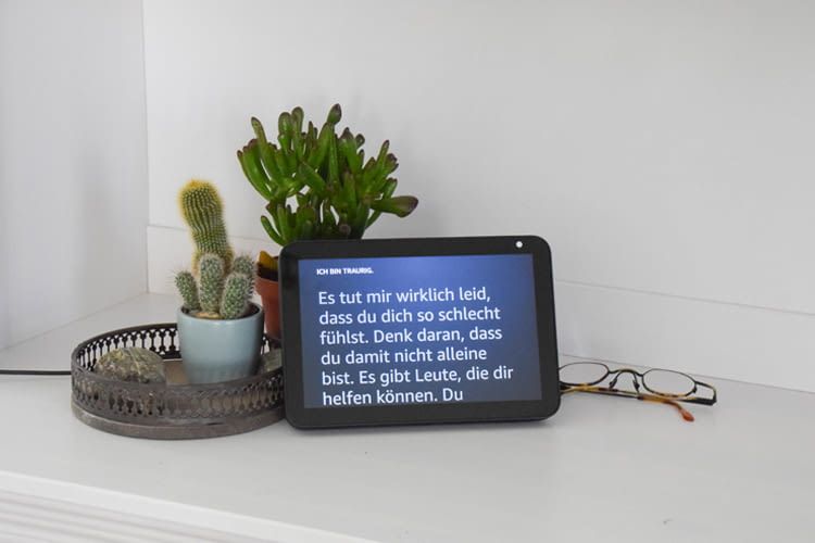 Auch bei Traurigkeit weiß Alexa Rat