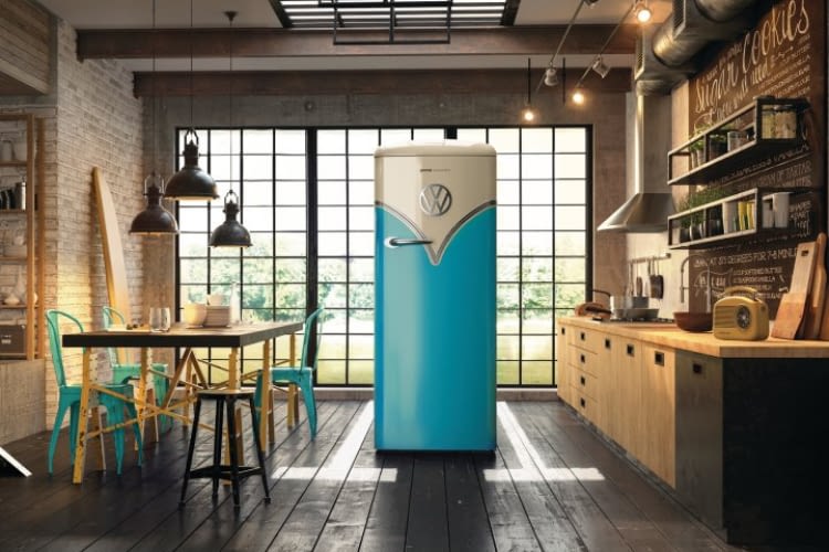 Der Retro-Kühlschrank von Gorenje sieht aus wie ein Bulli, riecht aber anders