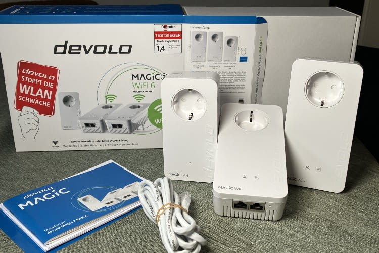 Das Devolo Magic WiFi 2 Set verbreitet High-Speed-WLAN im ganzen Haus