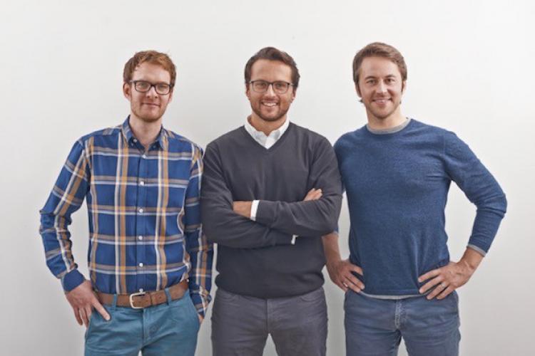Die Gründer von Polarstern. v.l.n.r.: Simon Stadler, Jakob Assmann, Florian Henle