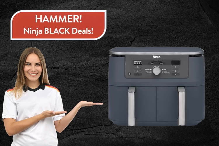 Die Ninja MAX Dual Zone gibts ab sofort zum Black Friday mit einem doppelten Rabatt