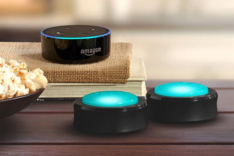 Die handlichen Buttons sind mit allen Amazon Echo-Lautsprechern kompatibel