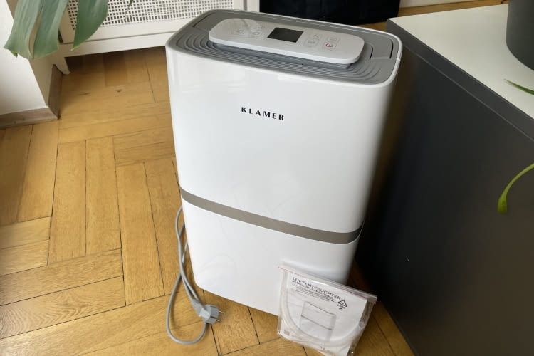 Wir durften den Klamer Luftentfeuchter für Räume bis 35 Quadratmeter testen