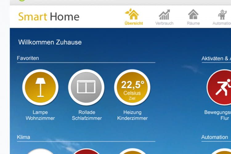 GreenPocket Smart Home App auf Smartphone und Tablet