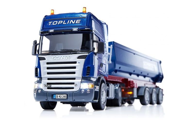 Heute im Adventskalender: Scania Zugmaschine mit Kippsattelauflieger von Schmitz-Cargobull