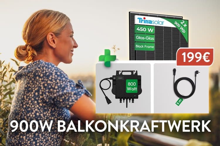 Ein Balkonkraftwerk unter 199 € – das gibt's aktuell bei AC TEC
