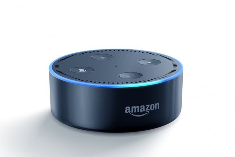 Die Amazon Echo Dot Lautsprecherbox mit Alexa Funktionalität