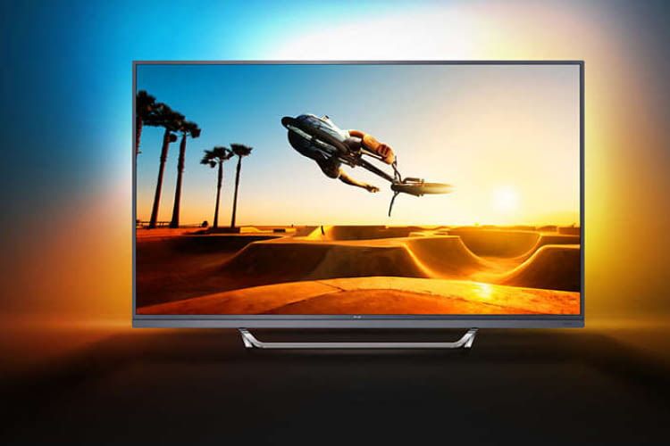Riesiger Phlips TV 65PUS7502 mit Ambilight und Andorid