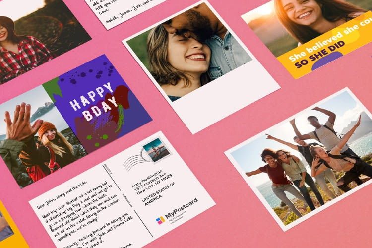 Con MyPostcard è possibile inviare vere cartoline online